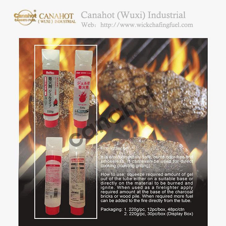Ethanol Ignition Gel (Fire Lighter) For Outdoor Catering